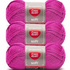 3 Pack Red Heart® Soft™ Solids Yarn