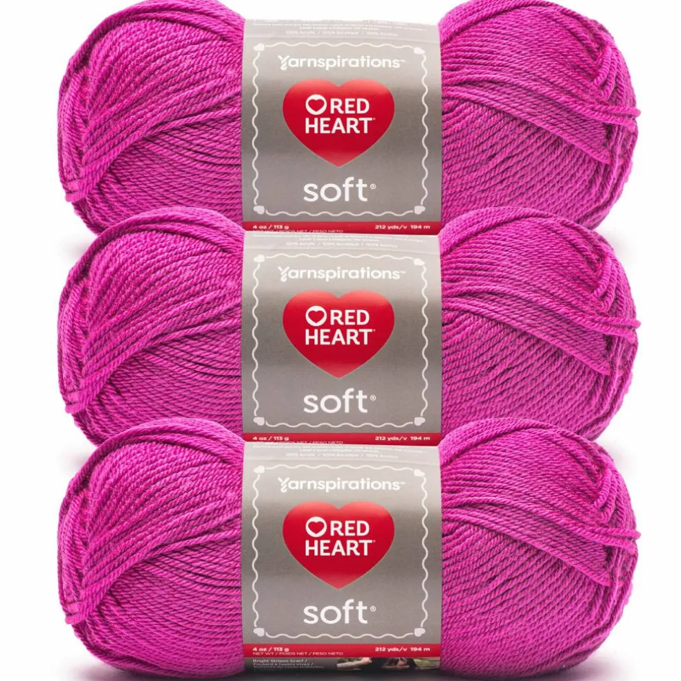 3 Pack Red Heart® Soft™ Solids Yarn
