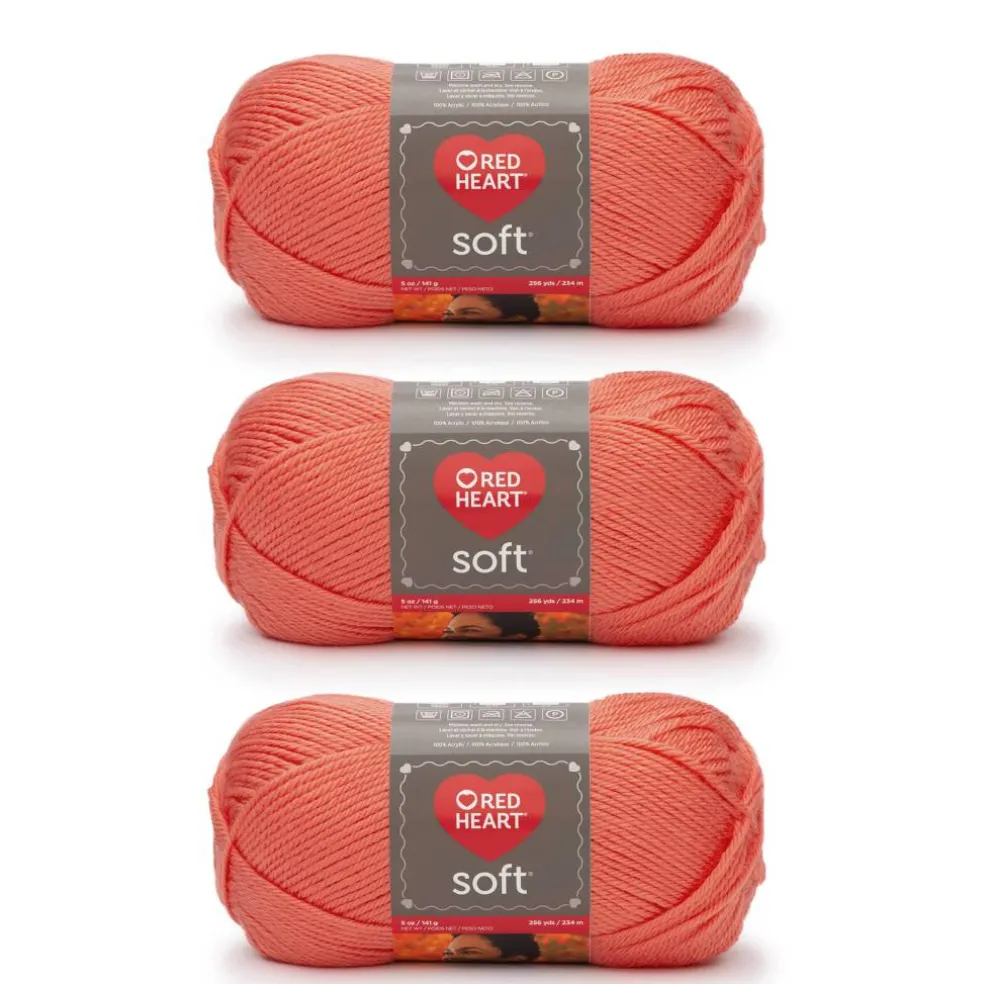 3 Pack Red Heart® Soft™ Solids Yarn