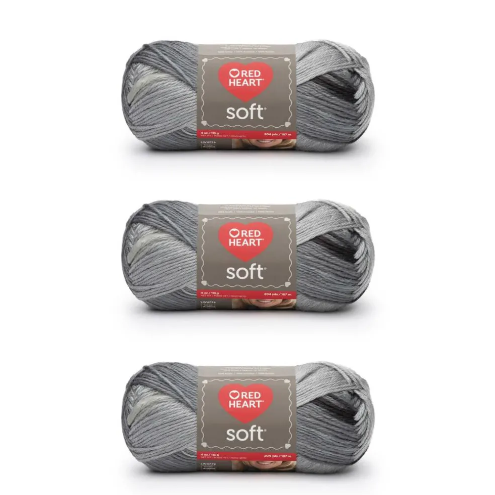 3 Pack Red Heart® Soft™ Solids Yarn