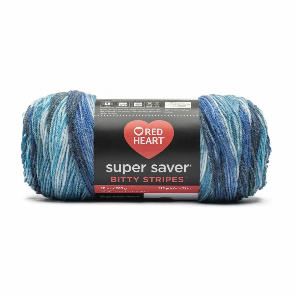 2 Pack Red Heart® Super Saver® Bitty Stripes™ Yarn