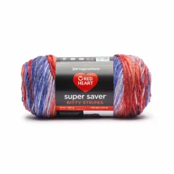 2 Pack Red Heart® Super Saver® Bitty Stripes™ Yarn