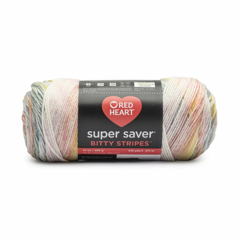 2 Pack Red Heart® Super Saver® Bitty Stripes™ Yarn