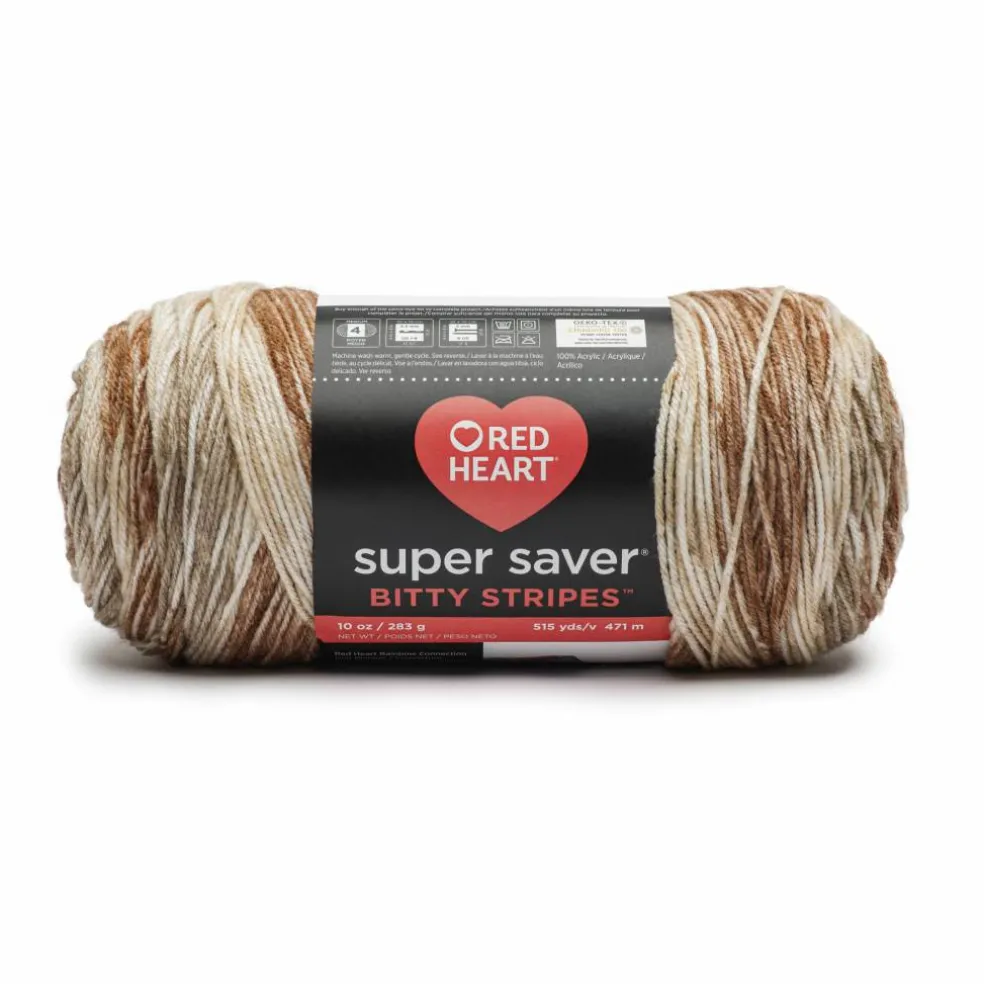 2 Pack Red Heart® Super Saver® Bitty Stripes™ Yarn