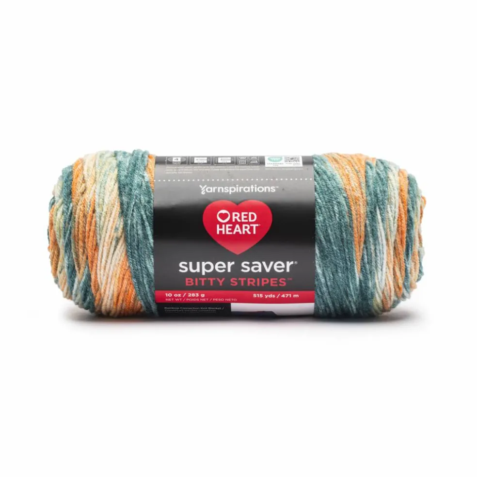 2 Pack Red Heart® Super Saver® Bitty Stripes™ Yarn