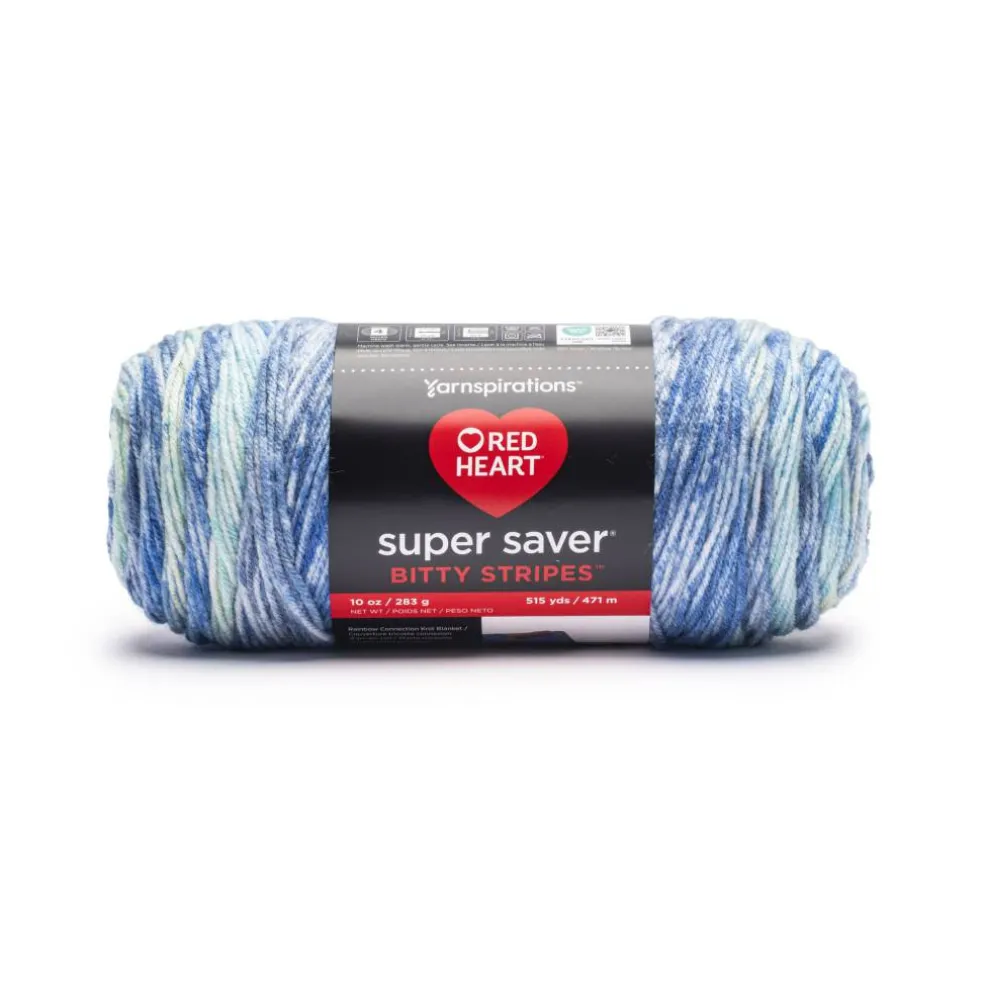 2 Pack Red Heart® Super Saver® Bitty Stripes™ Yarn