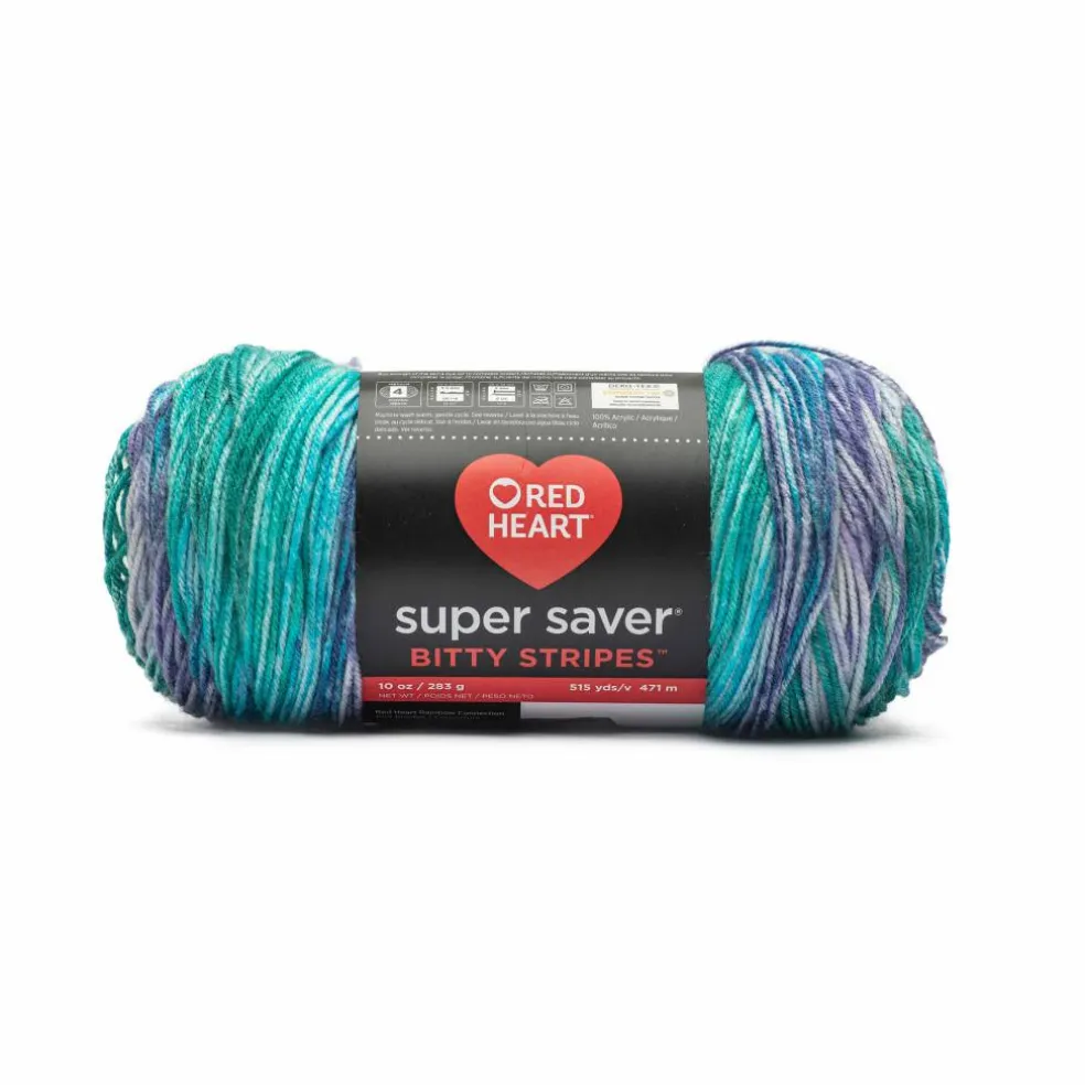 2 Pack Red Heart® Super Saver® Bitty Stripes™ Yarn