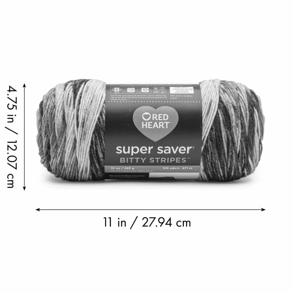 2 Pack Red Heart® Super Saver® Bitty Stripes™ Yarn
