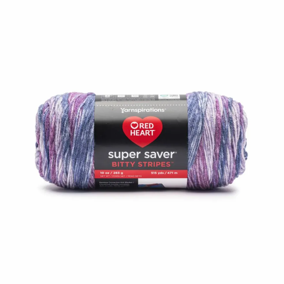 2 Pack Red Heart® Super Saver® Bitty Stripes™ Yarn