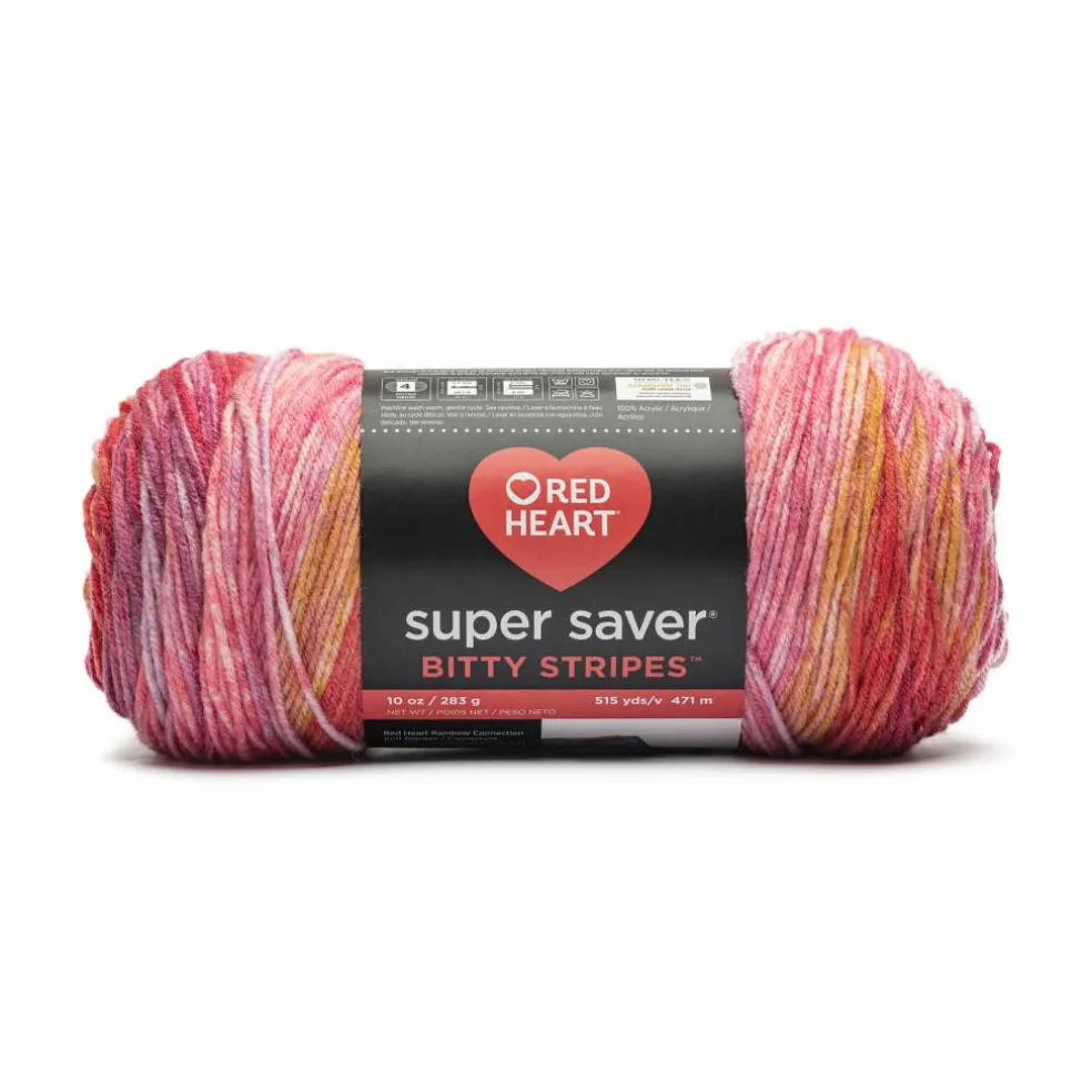 2 Pack Red Heart® Super Saver® Bitty Stripes™ Yarn