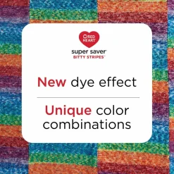 2 Pack Red Heart® Super Saver® Bitty Stripes™ Yarn