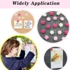 60-Pack Red Rose Decorative Pushpins – Gradient Flower Thumb Tacks for Cork Boards, Office, School, or Home Organization