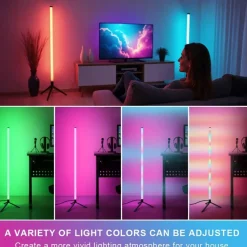 2 Pack RGB Floor Lamp Basic USB 5V LED Corner Lamp with App Control