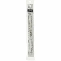 12 Pack: 24" Rhodium Box Chain by Bead Landing™