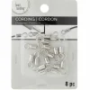 12 Pack: Rhodium Closures by Bead Landing™