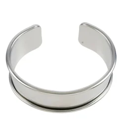 12 Pack: Rhodium Cuff Bracelet with Inlay by Bead Landing™