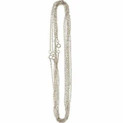9 Pack: Rhodium Flat Oval Chain Necklaces by Bead Landing™