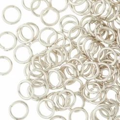 12 Pack: Rhodium Jump Rings, 7mm by Bead Landing™