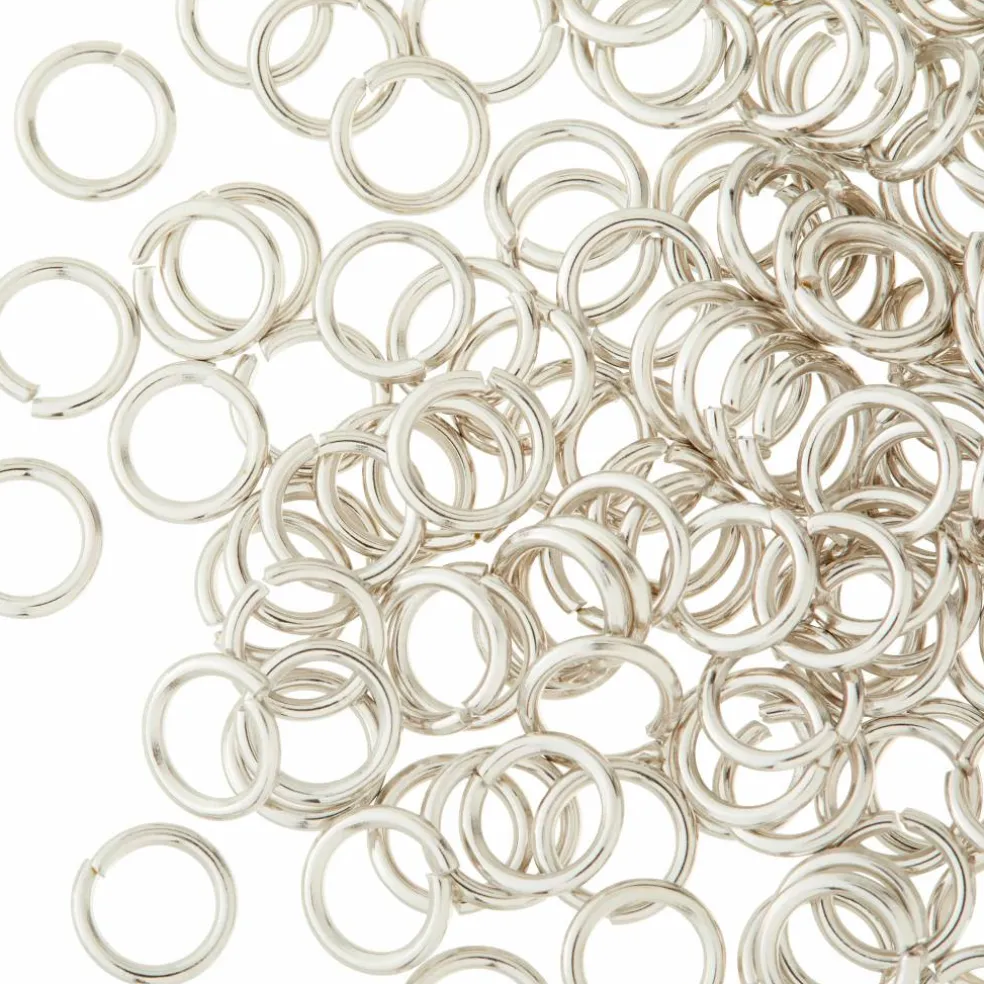 12 Pack: Rhodium Jump Rings, 7mm by Bead Landing™