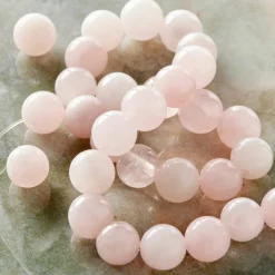 12 Pack: Rose Quartz Round Beads by Bead Landing™, 8mm