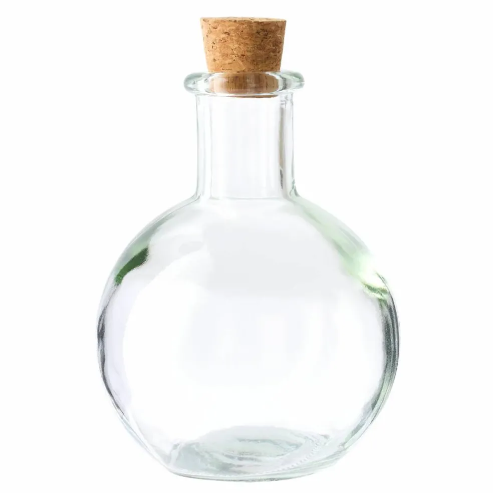 12 Pack: Round Glass Bottle with Cork by Ashland™
