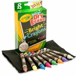 6 Packs: 8 ct. (48) Crayola® Washable Dry Erase Bright Crayons