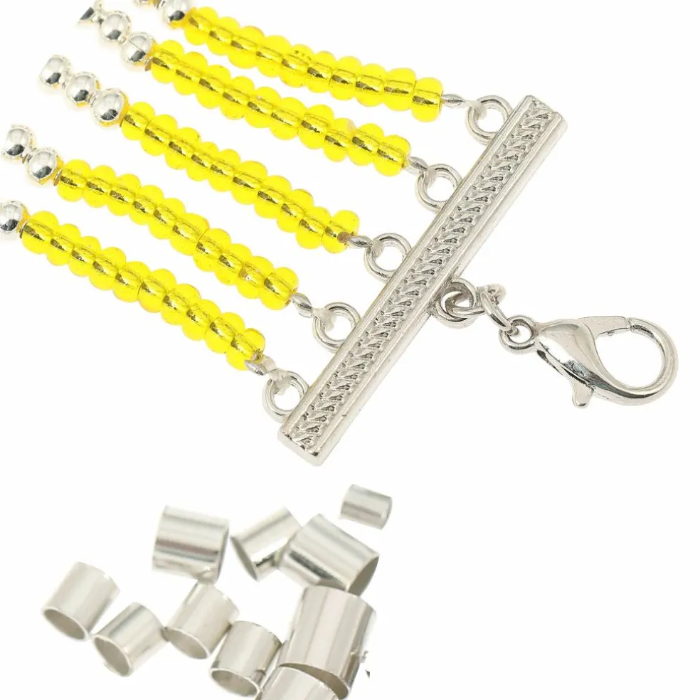 12 Packs: 600 ct. (7,200 total) Assorted Metal Crimp Tubes by Bead Landing™