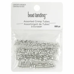 12 Packs: 600 ct. (7,200 total) Assorted Metal Crimp Tubes by Bead Landing™