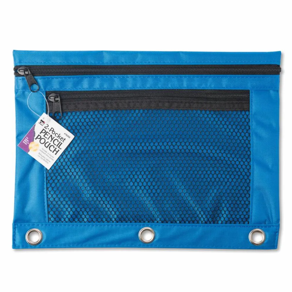 3 Packs: 12 ct. (36 total) Assorted 2-Pocket Pencil Pouches