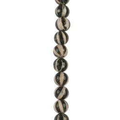 12 Packs: 22 ct. (264 total) Black Dyed Agate Round Beads, 7.5mm by Bead Landing™