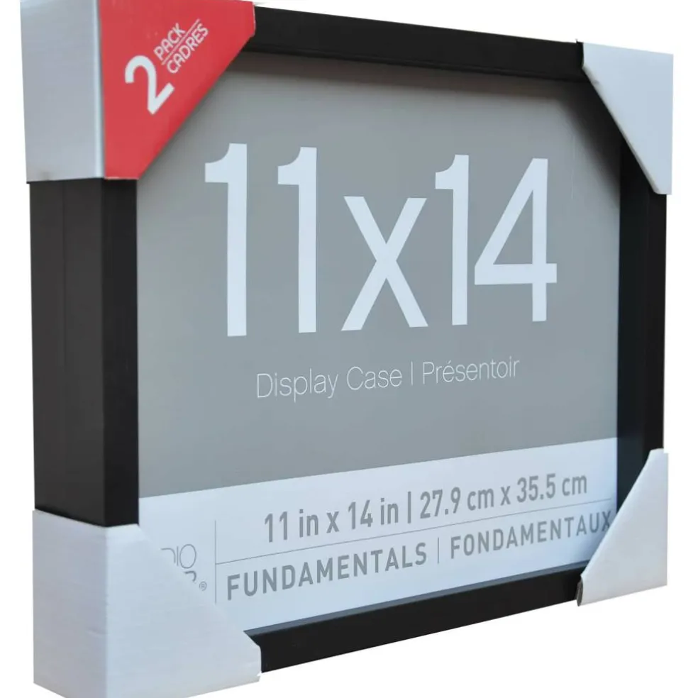 9 Packs: 2 ct. (18 total) Black Fundamentals 11" x 14" Display Cases by Studio Décor®