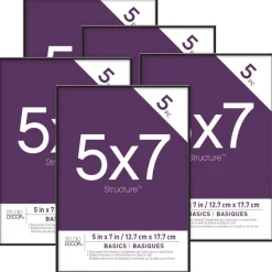 12 Packs: 5 ct. (60 total) Black 5" x 7" Frame, Basics by Studio Décor®