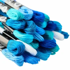 12 Packs: 36 ct. (432 total) Blues Embroidery Floss by Loops & Threads®