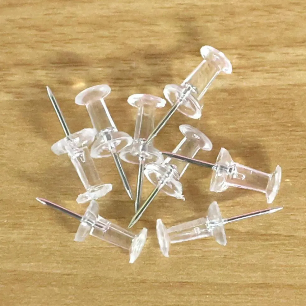 24 Packs: 100 ct. (2,400 total) Clear Pushpins by B2C®