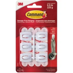 12 Packs: 6 ct. (72 total) Command™ Mini White Hooks