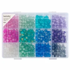 6 Packs: 960 ct. (5,760 total) Crackle Glass Beads, 8mm by Bead Landing™