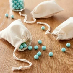 6 Packs: 50 ct. (300 total) Cream Favor Muslin Bags by Celebrate It™