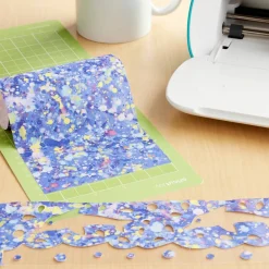 6 Packs: 2 ct. (12 total) Cricut® Infusible Ink™ 4.5" Transfer Sheets, Blue Paint Splash