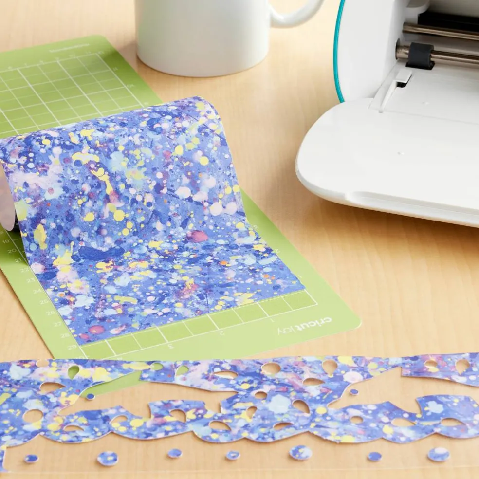 6 Packs: 2 ct. (12 total) Cricut® Infusible Ink™ 4.5" Transfer Sheets, Blue Paint Splash