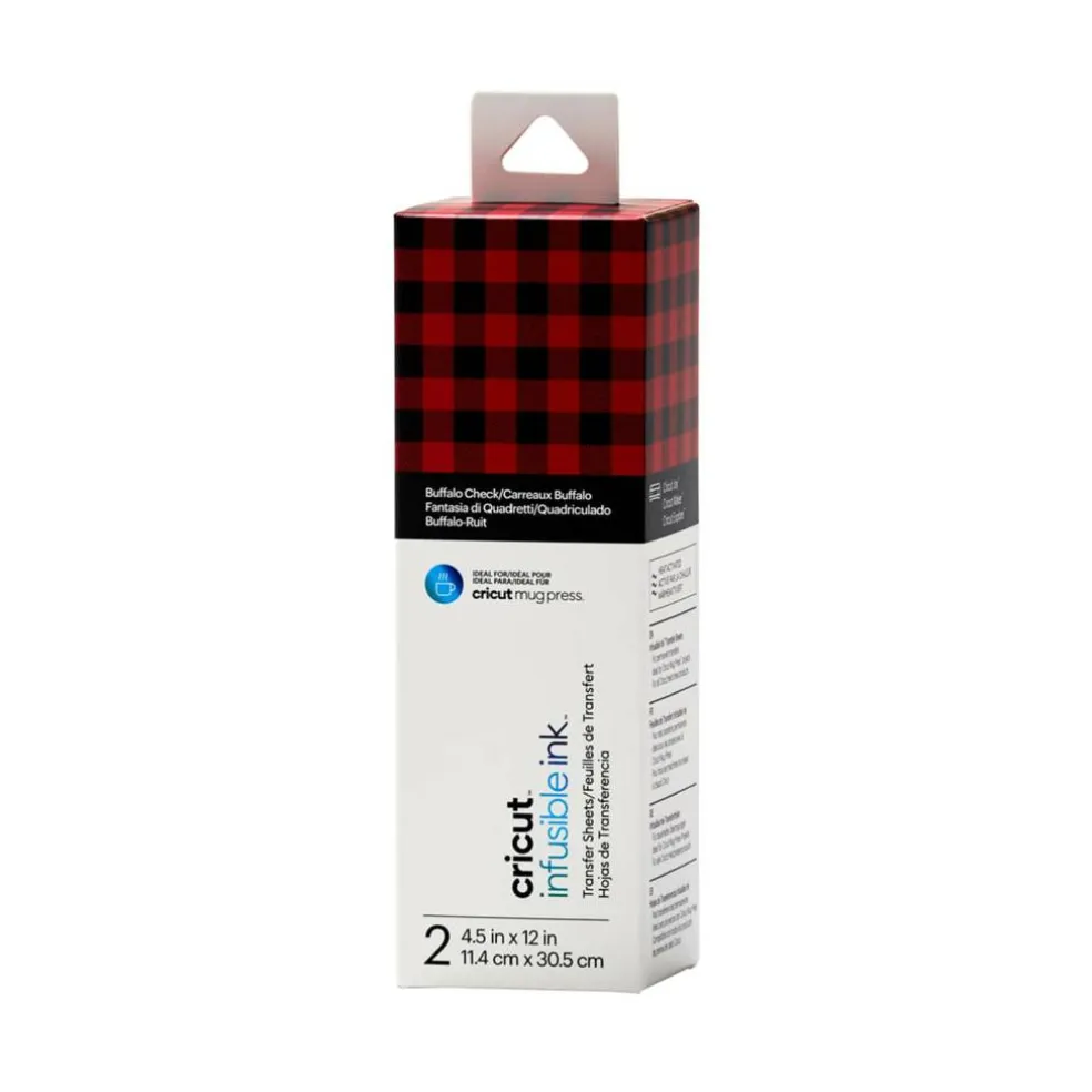 6 Packs: 2 ct. (12 total) Cricut® Infusible Ink™ 4.5" Transfer Sheets, Buffalo Check