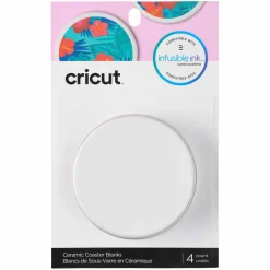 6 Packs: 4 ct. (24 total) Cricut® Round Coaster Blanks