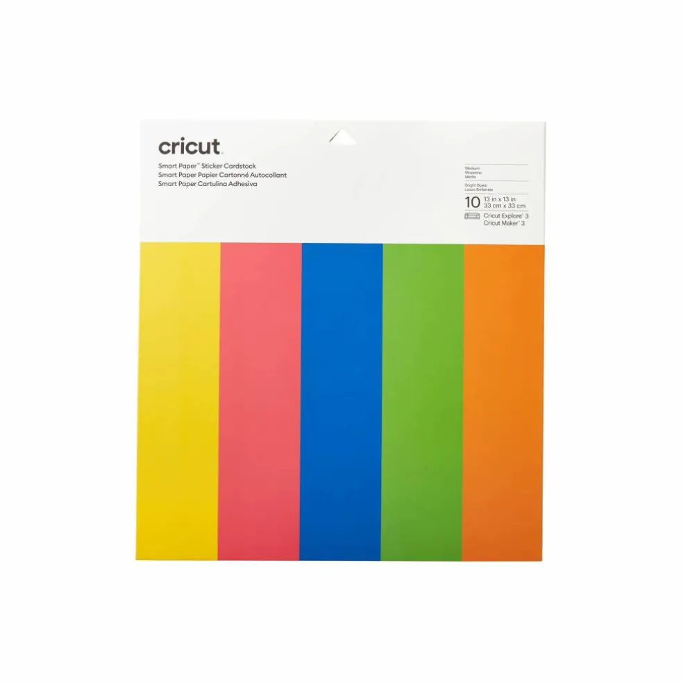 6 Packs: 10 ct. (60 total) Cricut® Smart Paper™ Sticker Cardstock, Bright Bows