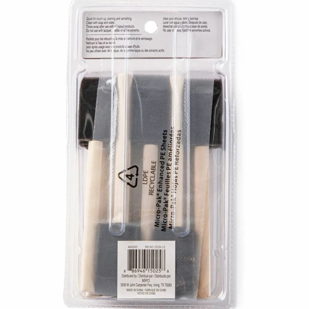 12 Packs: 20 ct. (240 total) 1" Foam Brush Set Value Pack by Craft Smart®