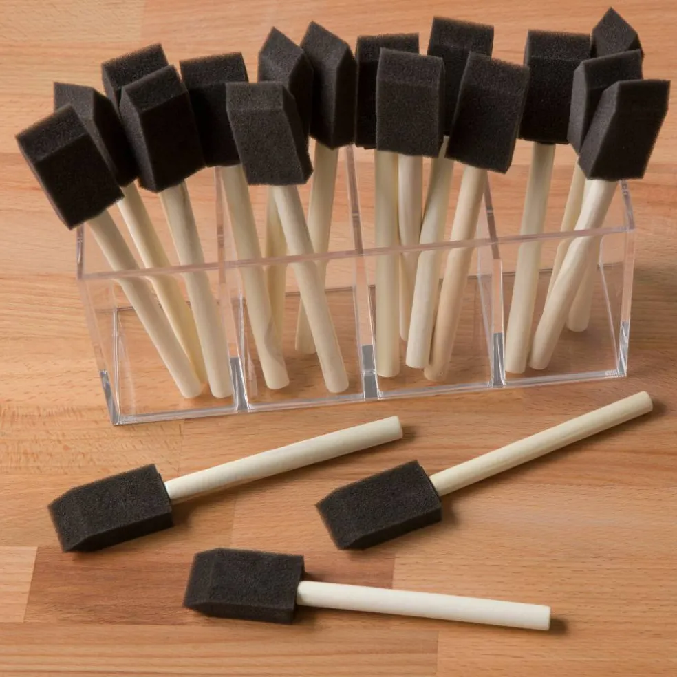 12 Packs: 20 ct. (240 total) 1" Foam Brush Set Value Pack by Craft Smart®