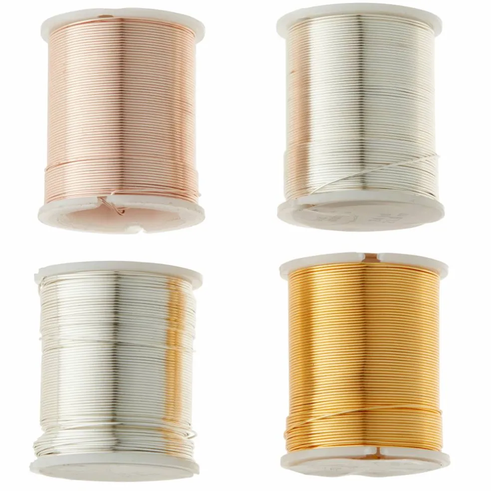 6 Packs: 4 ct. (24 total) 24 Gauge Assorted Jewelry Wire Set by Bead Landing™