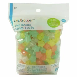 12 Packs: 280 ct. (3,360 total) Glow in the Dark Star Beads by Creatology™