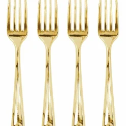 12 Packs: 24 ct. (288 total) Gold Mini Forks by Celebrate It™