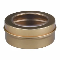 8 Packs: 20 ct. (160 total) 2.5" Gold Round Tin Favor Boxes by Celebrate It™