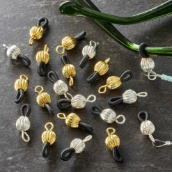 12 Packs: 20 ct. (240 total) Gold & Silver Eyeglass Holders by Bead Landing™