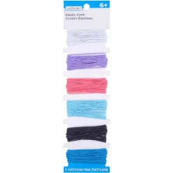 12 Packs: 6 ct. (72 total) Ice Princess Elastic Cord Pack by Creatologyâ„¢